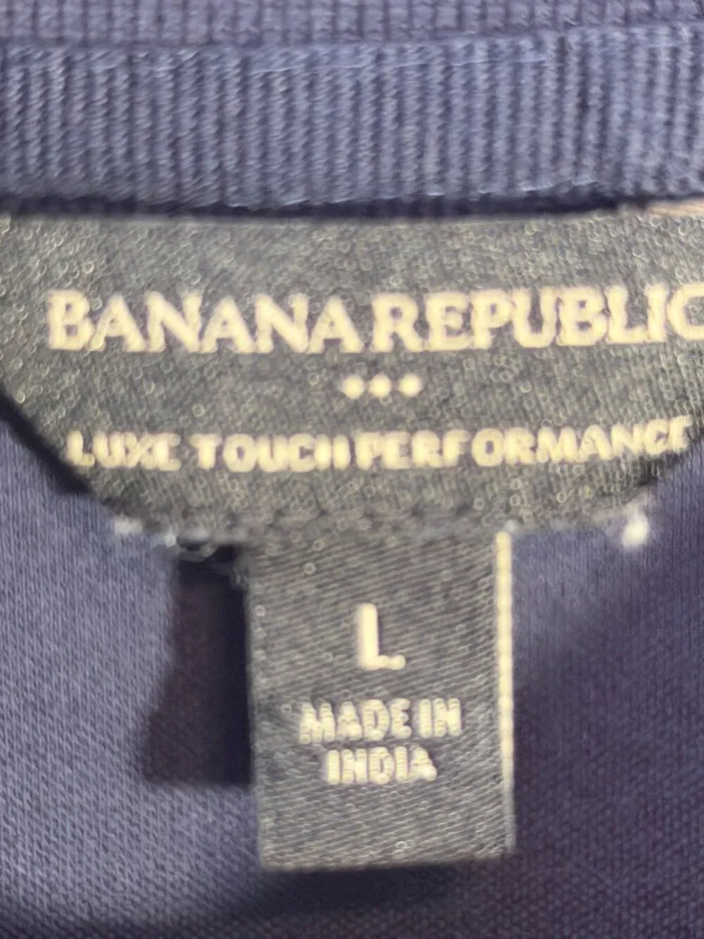 Banana Republic Polo Shirt L Navy